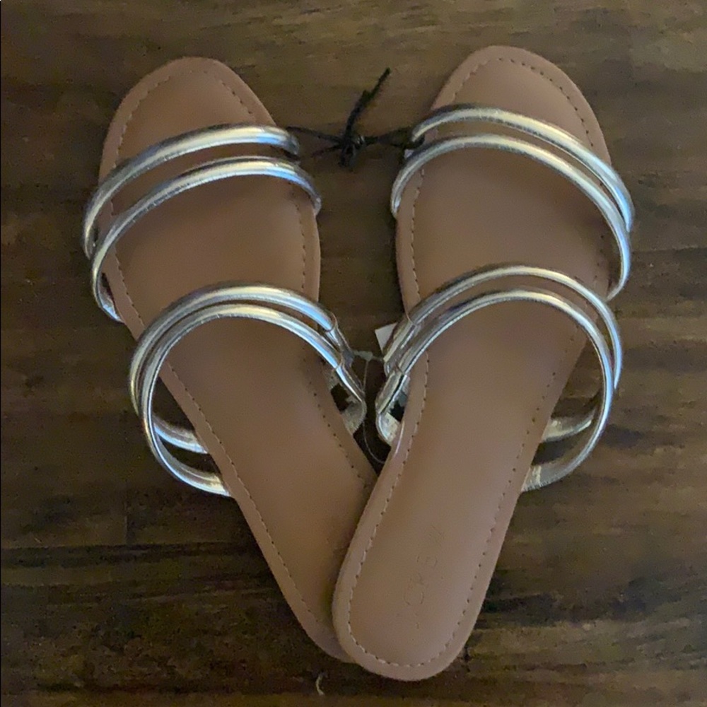 JCrew Gold Sandals